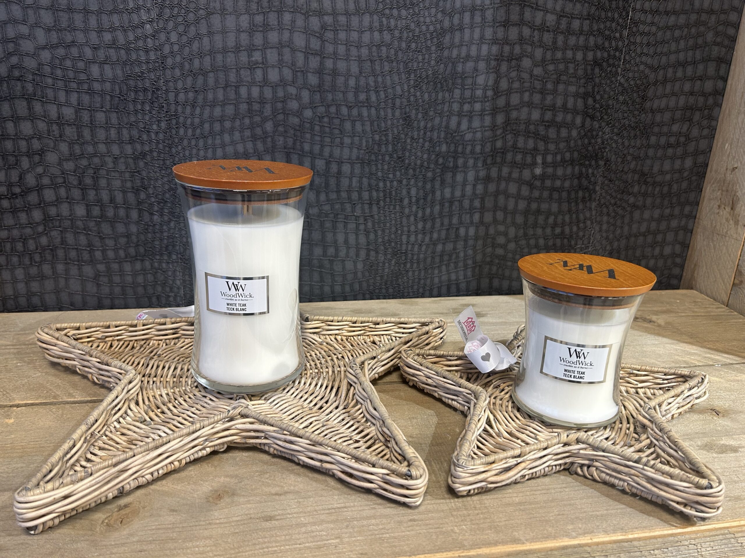 Rieten Ster Dienbladen Set van 2 - Afbeelding 3