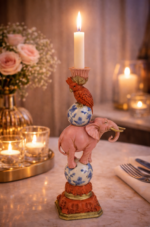 Dieren Kaarsen houder Kandelaar Vogel op Olifant