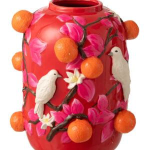 Vaas Vogel Sinaasappels 35,5 cm