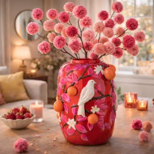 Vaas Vogel Sinaasappels 40,5