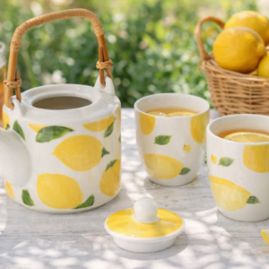 Theepot + Kopjes Citroen