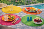 Placemat Rond Set van 4 Mix Kleuren