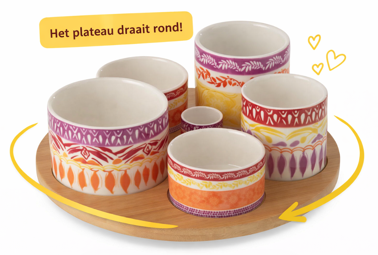 Tapas Set Gekleurd - Afbeelding 2