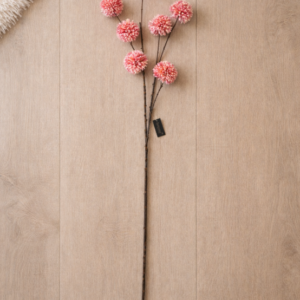 pompom spray oud roze 98 cm