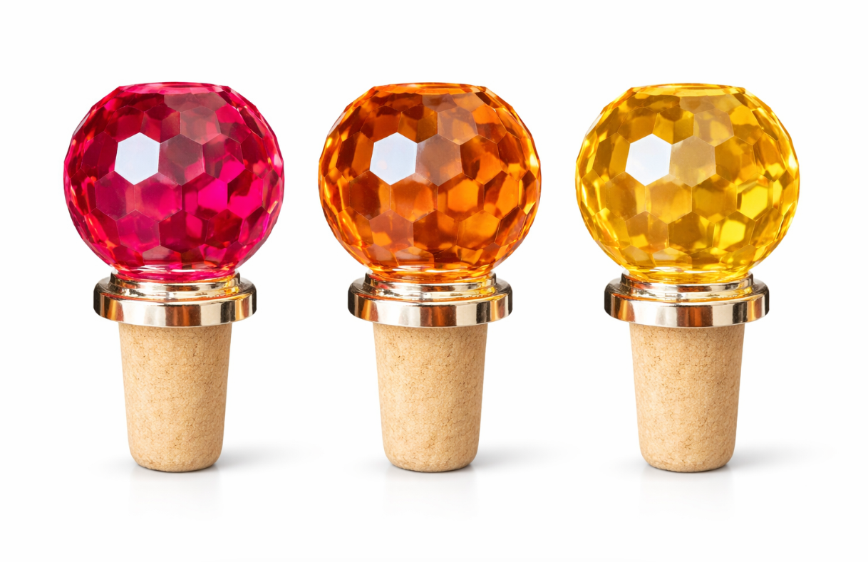 Flessenstop Bol vorm set van 3