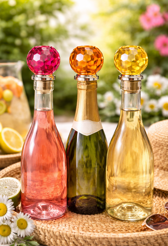 Flessenstop Bol vorm set van 3