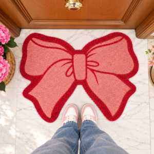 Fisura Deurmat Roze Strik – Pink Bow | Decoshoppen.nl